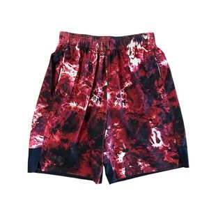 Under Armour Mens Size Small Training Red Black White Athletic Loose Fit Shorts